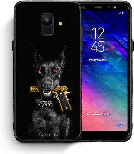 Smartfits Golden Gun Back Cover Μαύρο (Galaxy A6 2018)