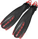 CressiSub Indepedent Scuba Diving Fins Medium Black/Red