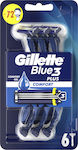Gillette Blue 3 Plus Comfort Ξυραφάκια μιας Χρήσης με 3 Λεπίδες & Λιπαντική Ταινία 6τμχ