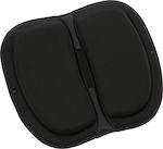 Memory Foam & Gel anatomical foldable anatomical waist/back cushion black 40x35x3cm