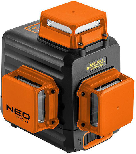 Neo Tools Αυτορυθμιζόμενο Γραμμικό Αλφάδι Laser Πράσινης Δέσμης με Εύρος Εργασίας 20m