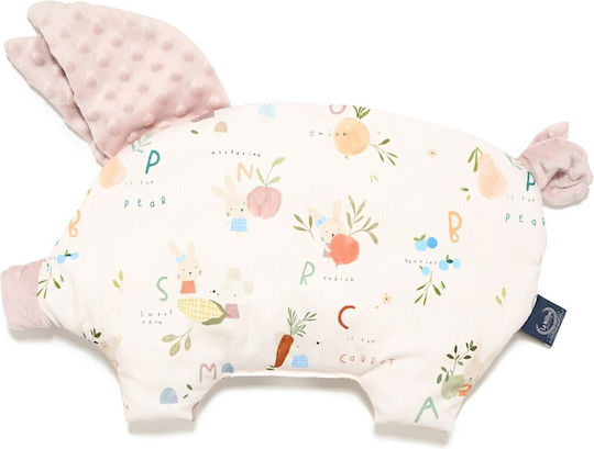 La Millou Βρεφικό Μαξιλάρι Ύπνου Sleepy Pig ABC Fruits Smoke Rose 35x40εκ.
