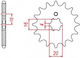 Yamaha Front Sprocket for Yamaha Crypton S 115