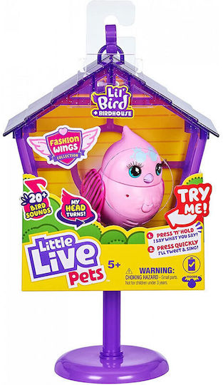 Giochi Preziosi Miniature Toy Little Live Pets Pink with Purple Little House for 5+ years Years Old