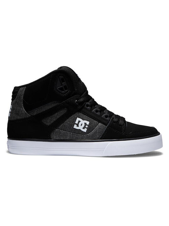 DC Pure High Top WC Ανδρικά Μποτάκια Μαύρα