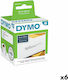 Dymo 99010 130 Self-Adhesive Label Rolls for Label Printer 89x28mm 6pcs
