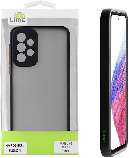 Lime Hardshell Fusion Back Cover Πλαστικό Black with Red Keys (Galaxy A53)
