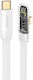 Usams Angle (90°) / Braided USB-C to Lightning Cable 20W White 1.2m (SJ583USB02)