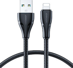 Joyroom S-UL012A11 Braided USB-A to Lightning Cable Μαύρο 0.25m