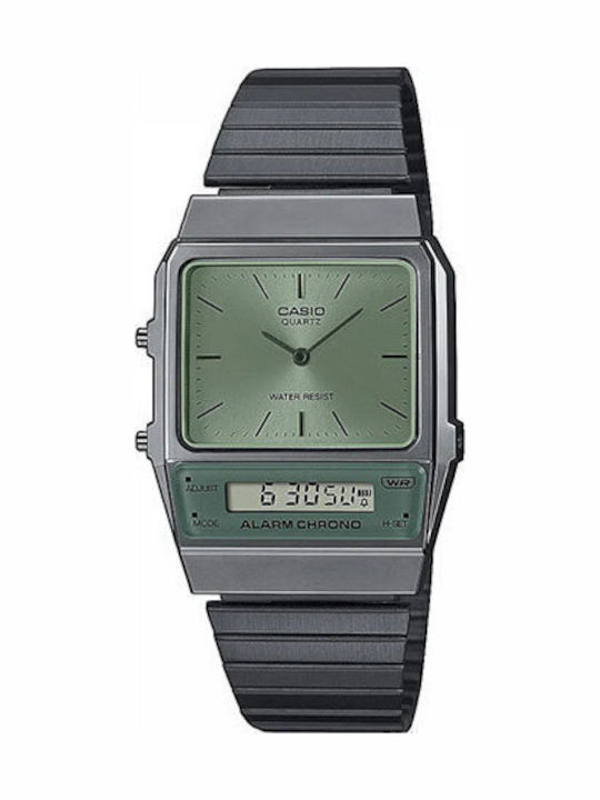Casio Vintage Ανδρικό Ρολόι 32mm Μπαταρίας με Μ...