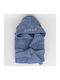 Borea Kids Hooded Bathrobe Teenager Blue