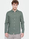 FBM007-00105 Long-sleeved Linen Shirt Dusty Green