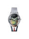 Swatch Rene Magritte Watch Battery with Gray Rubber Strap