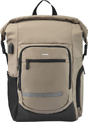 HAMA Terra Tasche Rucksack für Laptop 15.6" in Beige Farbe