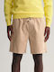 Gant Drawstring Logo Men's Shorts Chino Sandy Brown