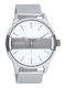 Oozoo Timepieces Men's Watch 48mm Battery with Silver Metal Bracelet