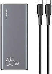 Usams US-CD165 30000mAh 65W Μαύρο