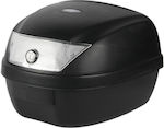 STR 807 Motorcycle Top Case με Διάφανο Κρύσταλλο 28lt Black