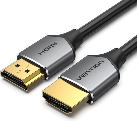 Vention Ultra Thin HDMI 2.0 Premium High Speed 4K 60Hz HDR Cable HDMI male - HDMI male 1.5m Γκρι