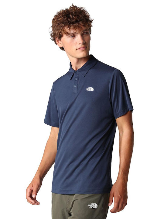 The North Face Ανδρικό T-shirt Polo Μπλε