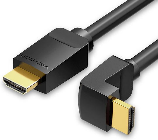 Vention HDMI 2.0 Premium High Speed 4K 60Hz HDR Angle (90°) HDMI Cable HDMI Male - HDMI Male 2m Black