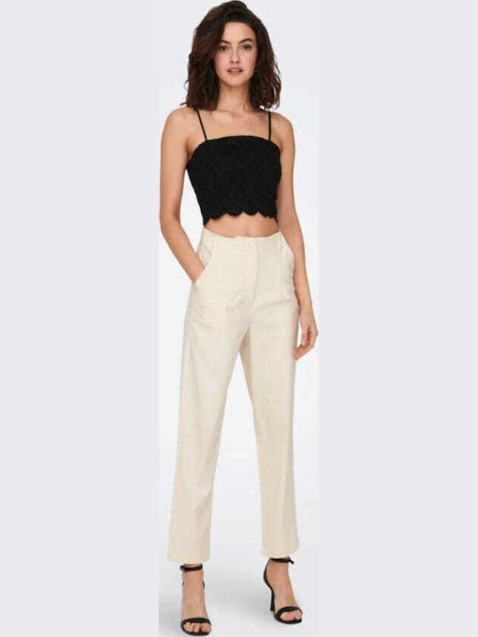 Only Γυναικείο Καλοκαιρινό Crop Top με Τιράντες...