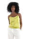 Only Mayra Γυναικείο Σατέν Lingerie Top Lime