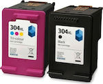 Premium Inkjet Printer Compatible Inks Pack HP 304XL N9K07AE N9K08AE 600 Pages 20ml Black