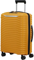 Samsonite Upscape Cabin Travel Suitcase Hard Yellow with 4 Wheels Height 55cm.