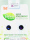 Farma Bijoux Xirius Hypoallergenic Kids Earrings Studs with Stones Purple-Green