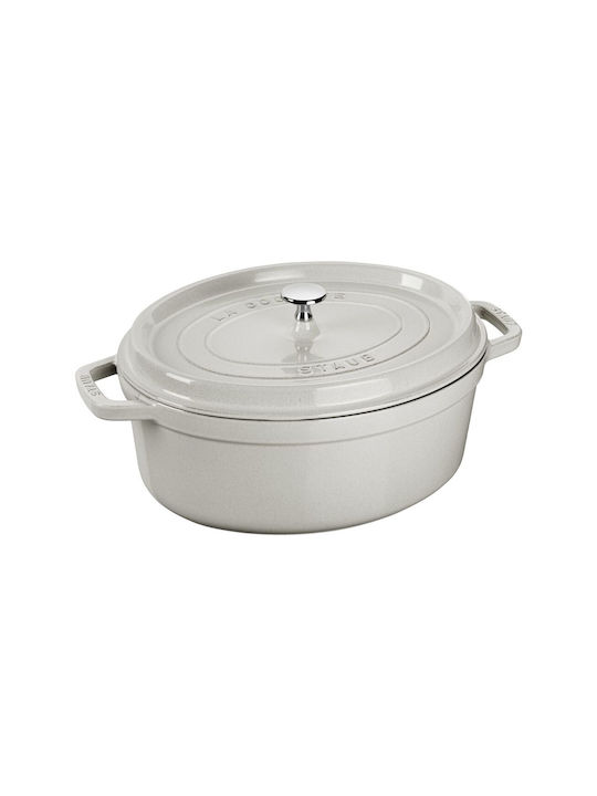 Staub La Cocotte Дълбока Тенджера от Чугун 4.2лт / 29см White