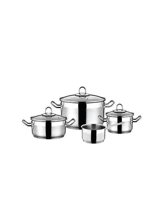 Fest Pots Set of Stainless Steel with No Coating 7pcs