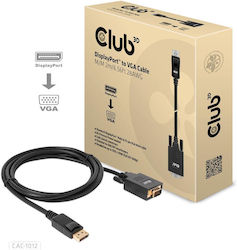 Club3D CAC-1012 DisplayPort Masculin - VGA Masculin 2m