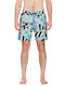 Men's Swimwear Shorts Light Blue with Patterns