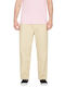 Pleated Chino Trousers Trousers Chino in Straight Line Almond