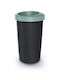 Prosperplast Keden Compacta R Waste Bin Waste Plastic Green / Black 25lt 1pcs