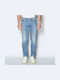 Men's Elastic Jeans Pants with Regular Fit Blue