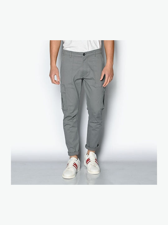 Brokers Jeans Hose Cargo Elastisch Gray
