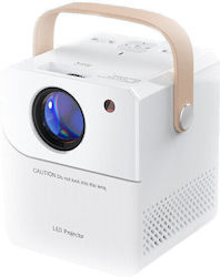 S7 Mini Projector Full HD Λάμπας LED με Wi-Fi Λευκός