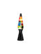 Total Gift Dekorative Lampe Lavalampe Schwarz
