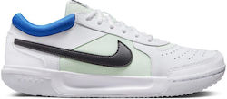 Nike Court Zoom Lite 3 Women's Tennis Shoes for Hard Courts White / Barely Green / Medium Blue / Black