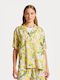 Gant Women's Floral Short Sleeve Shirt Yellow