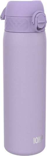 Ion8 Leak Proof Steel Water Bottle Flasche Thermosflasche Rostfreier Stahl BPA Frei 500ml Lilac mit Mundstück