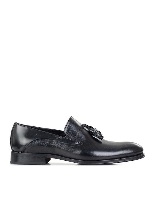 Men's Leather Loafers Black Glamour