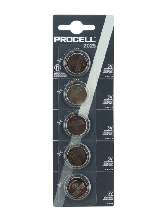 Duracell Procell Батерии Литий CR2025 3V 5бр