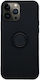 Vennus Ring Back Cover Σιλικόνης Μαύρο (iPhone ...