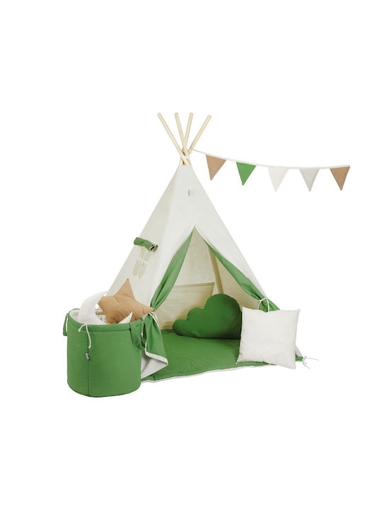 Kiddylab Kids Indian Teepee Play Tent Green