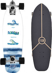 Fish Skateboards Waves-Fish 9" Complete Surfskate Πολύχρωμο
