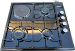 Autonomous Cooktop with Enamel Burners 58x50cm