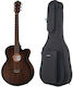 Harley Benton Semi-Acoustic Guitar Delta Blues MJCE Cutaway Bundle